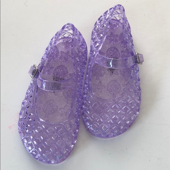 sparkly jelly shoes